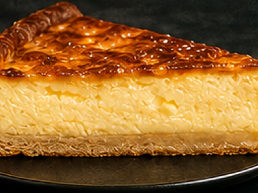Part de flan pâtissier