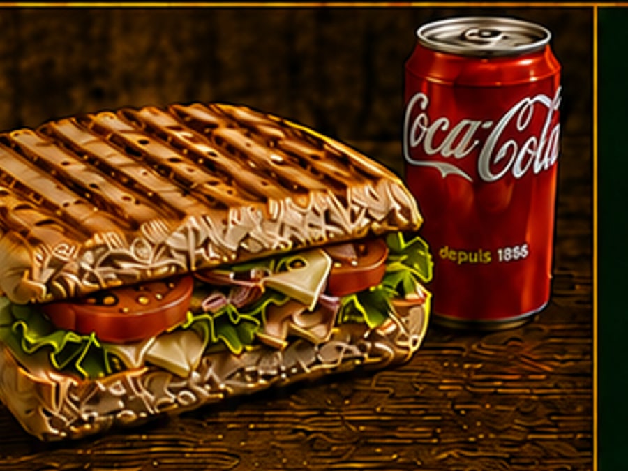 Formule sandwich ou panini + boisson