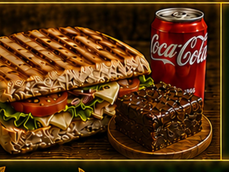 Formule sandwich ou panini + boisson + dessert